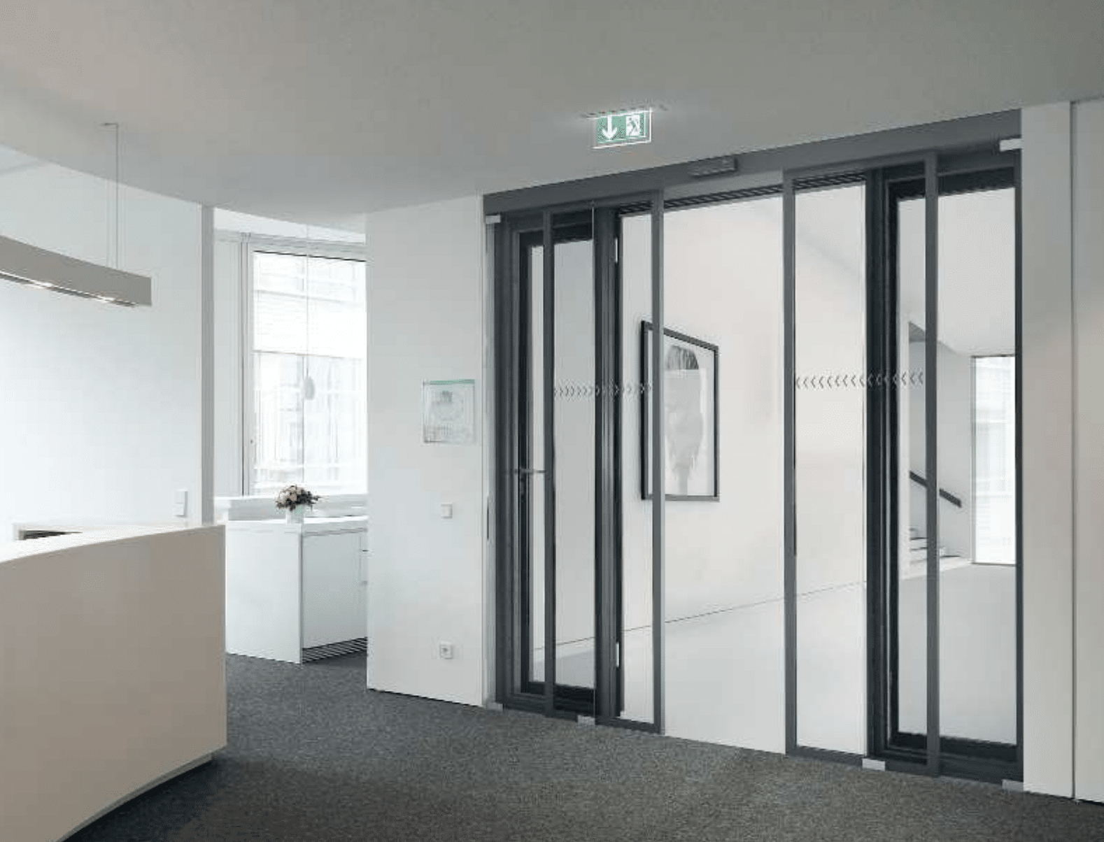 Automatische Glas Schiebetür mit Sensoröffnung